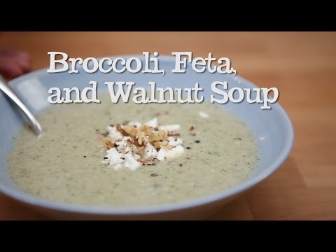 Broccoli, Feta and Walnut Soup | Abel & Cole