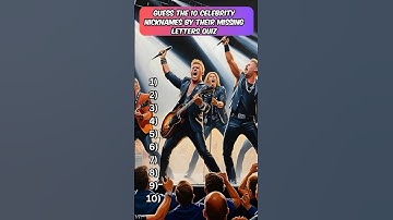 Guess the 10 celebrity nicknames  by their missing letters  #triviatricks #quiz #mindbendingquiz