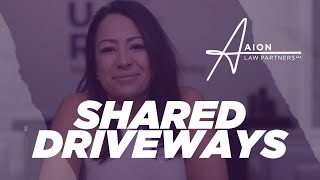 What are Shared Driveways & the Laws around them