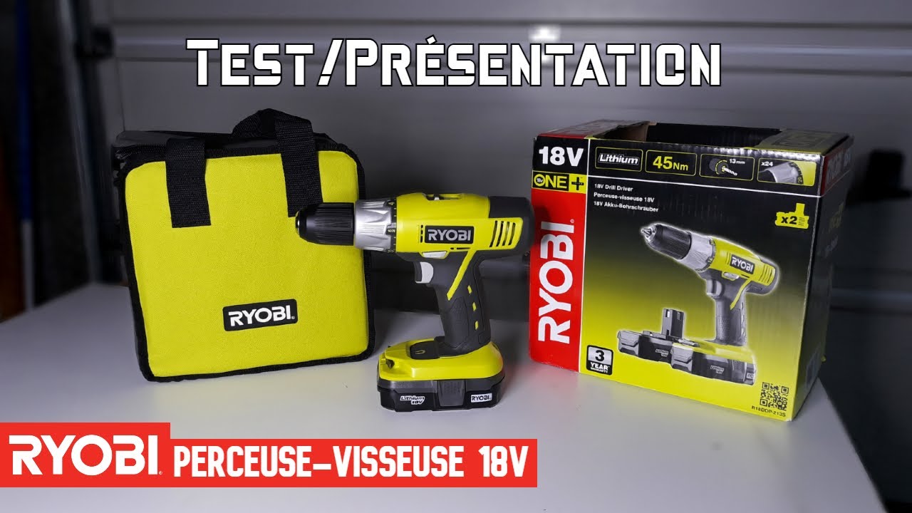 Test Ryobi R18PD3-215S : une perceuse visseuse qui percute bien