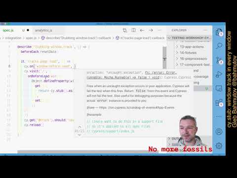 cy.stub: stub a method on every window object