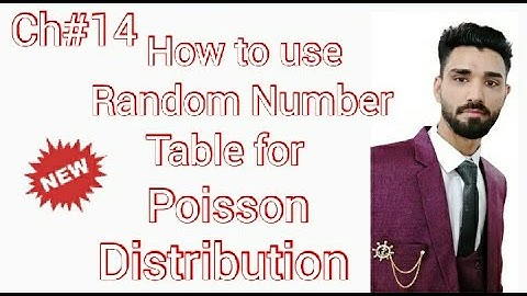 How To Use Random Number Table For Poisson Distribution in 2020 (14) | Statistics Tutor
