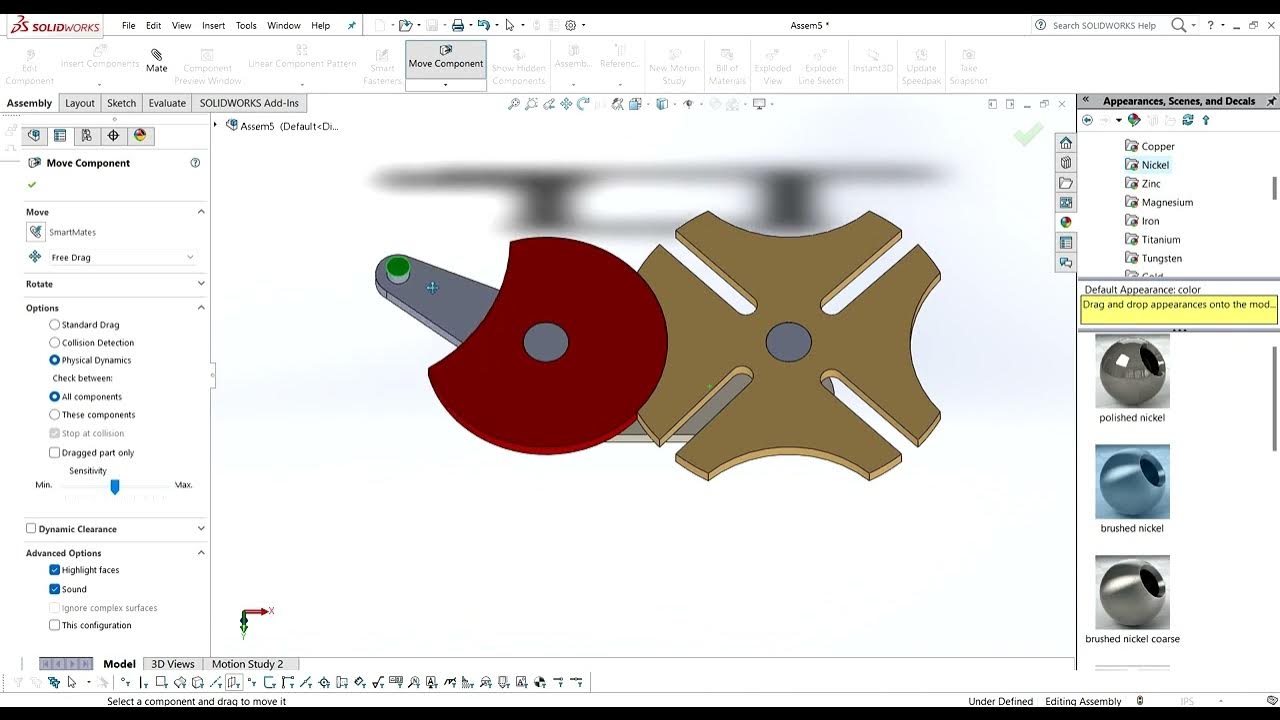 SolidWorks Motion Study 5 YouTube