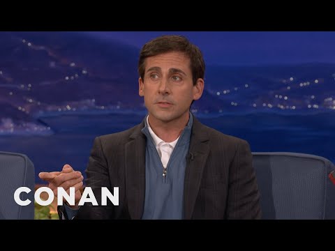 Download Steve Carell Scopes Out The Set | CONAN on TBS