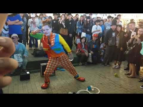 西門町的街頭藝人表演