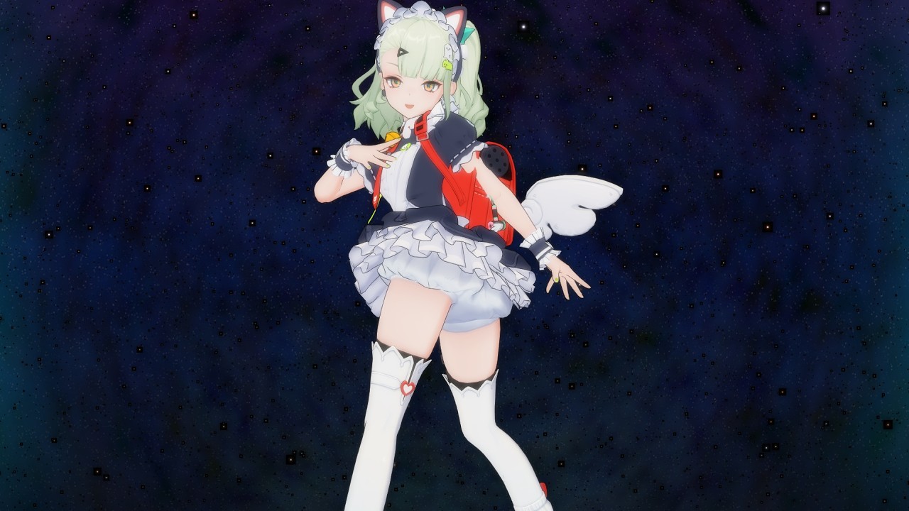 SUNNA 😭💢 ZZZ x HOLOLIVE VIVI HIP SHAKE TREND【ゼンレスゾーンゼロ:ZZZ MMD／4K／60FPS】 #zzz #shorts #sunna