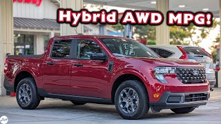 2025 Ford Maverick AWD Hybrid MPG Test | Highway Fuel Economy & Range
