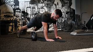 Plank Kettlebell Drag Throughs