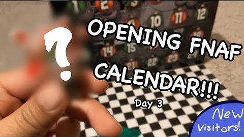 OPENING FNAF ADVENT CALENDAR!!! (Day 3) | #fnaf