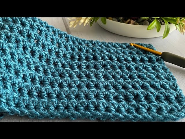 Very, very simple. 😍 Very Beautiful Crochet Knitting Pattern with Two Basic Stitches