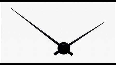 Large Hands Wall Clock - 85cm Diameter in Black