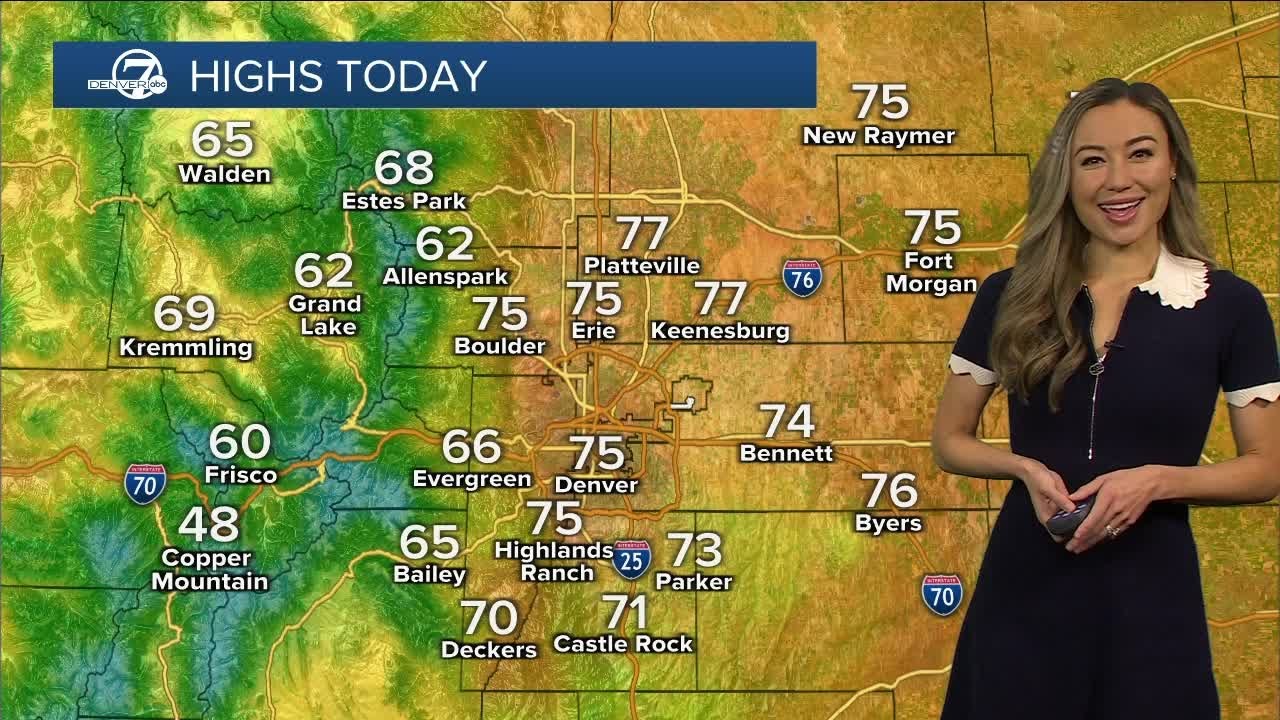 70s Saturday, with a few storms this PM - YouTube