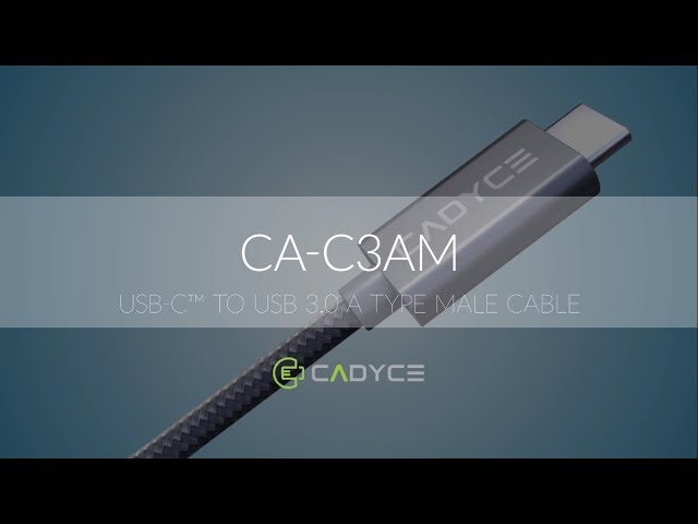 USB-C™ to USB 3.0 A Type Male Cable | Cadyce CA-C3AM