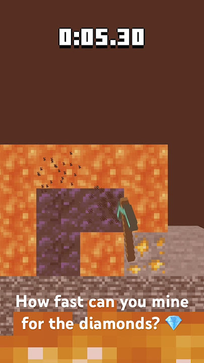How fast can you mine for the diamonds? 💎 @X267Y  #meme #viral #funny #minecraft