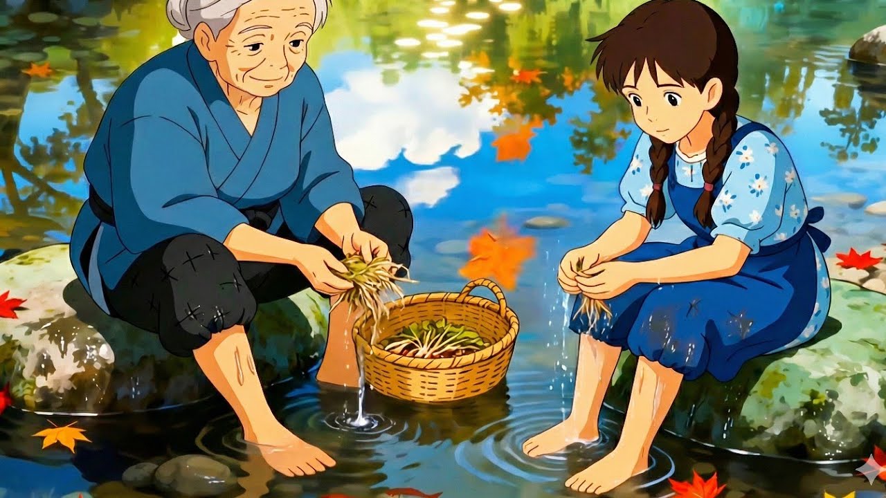 Relaxing Anime Cooking & Rural Life 🌿 Cooking with Grandma in the