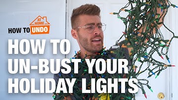 How to Un-Bust Your Holiday Lights with Mike Montgomery | How to Undo