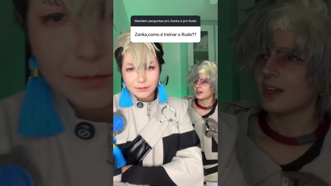 ZANKA E RUDO RESPONDEM!! #cosplay #gachiakutaanime @Nandalorenzine
