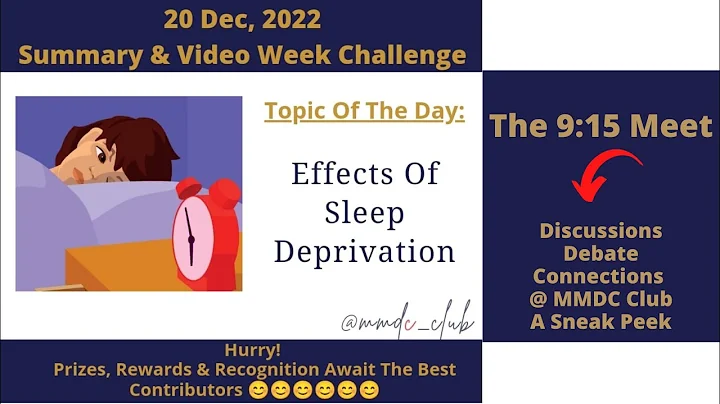 The 9:15 Meet (Discussions & Debate @ MMDC) - A Sn...