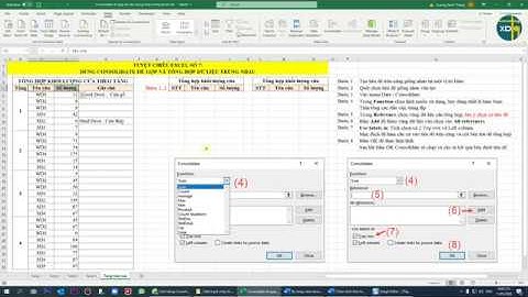 Tuyệt chiêu Excel 07: Sử dụng Consolidate để gộp các dữ liệu trùng nhau