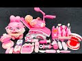 62 minutes satisfying with unboxing cute pink bunny doctor play set dentist toys kit  review toys