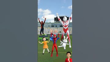 SpiderMan Labubu Tayo Ultraman Play Squid Game  #spiderman #squidgame #squidgame2