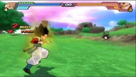 SSJ 4 Gotenks Vs. SSJ 4 Vegeta DBZ Budokai Tenkaichi 3