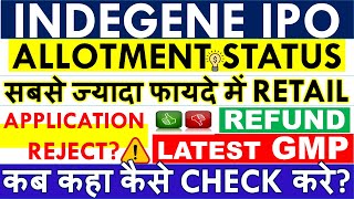 INDEGENE IPO ALLOTMENT STATUS • DIRECT LINK HOW TO CHECK? • LATEST GMP TODAY & LISTING STRATEGY