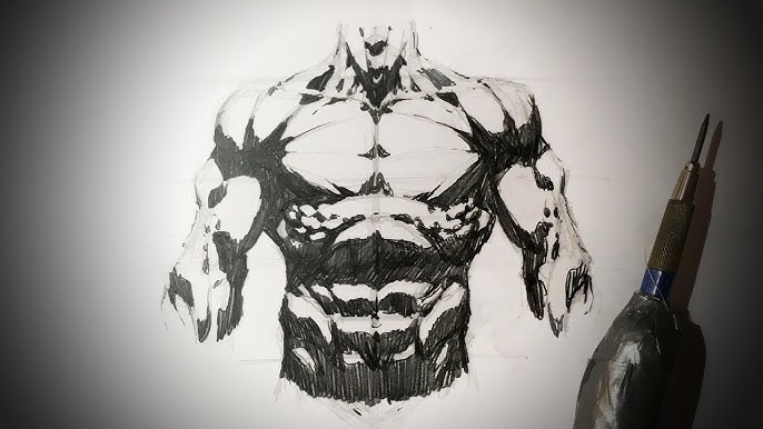 HOW TO DRAW MUSCLES IN 10 MINUTES