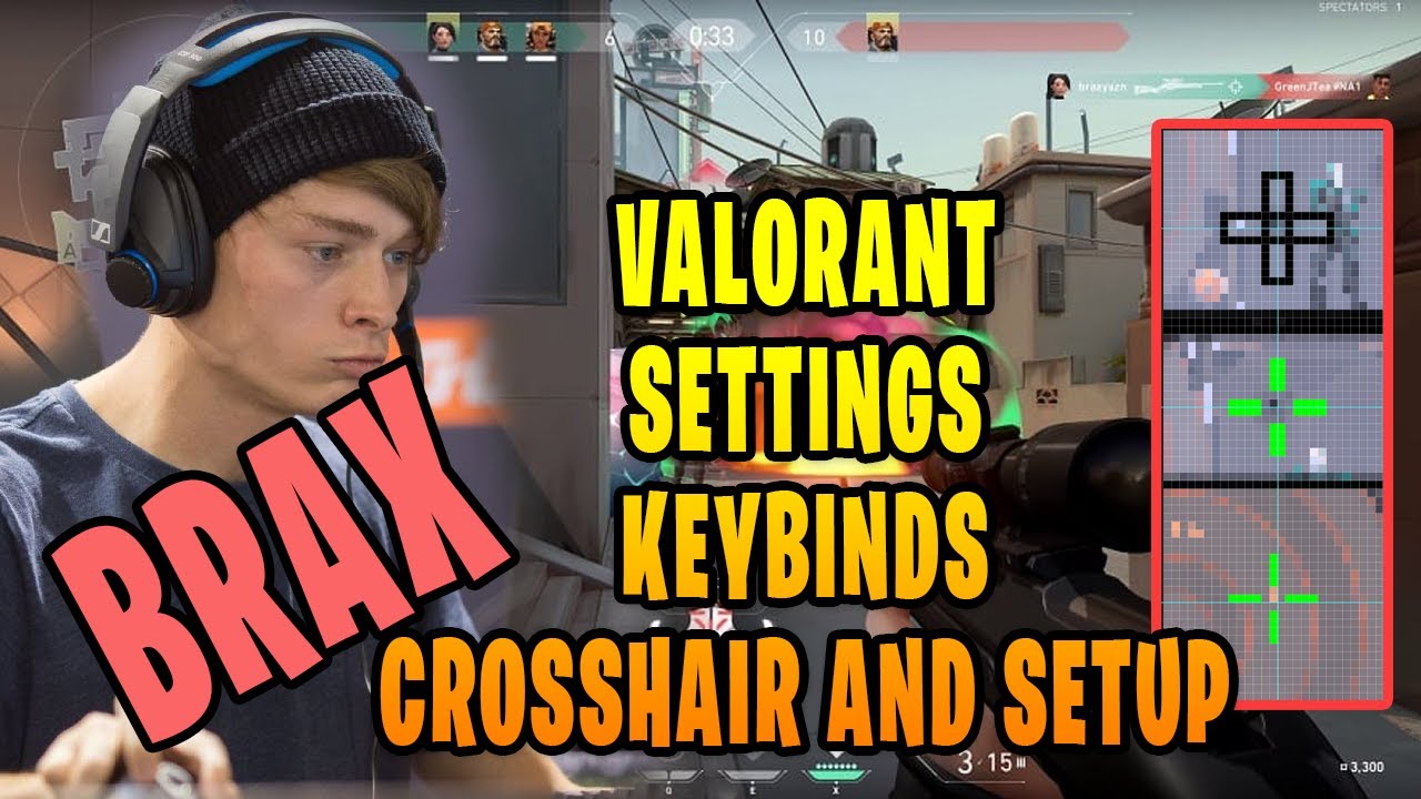 Brax Valorant Settings Sensitivity Keybinds Crosshair and Setup [Updated  Dec 2020] - YouTube