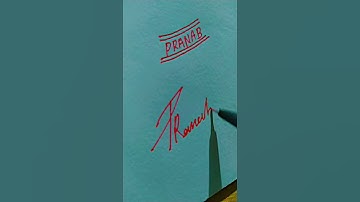 stylish writing Pranab name short video #RUDRA VISHAL ART LOVE
