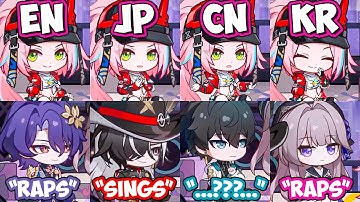 😍😍 RAPPA RAPS & SINGS in 4 Languages Honkai Star Rail 2.6 HSR | RAPPA RAPS in EN, JP, CN, KR