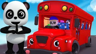 Les roues sur le bus | chansons pour enfants | comptines | autobus chanson | Wheels On The Bus
