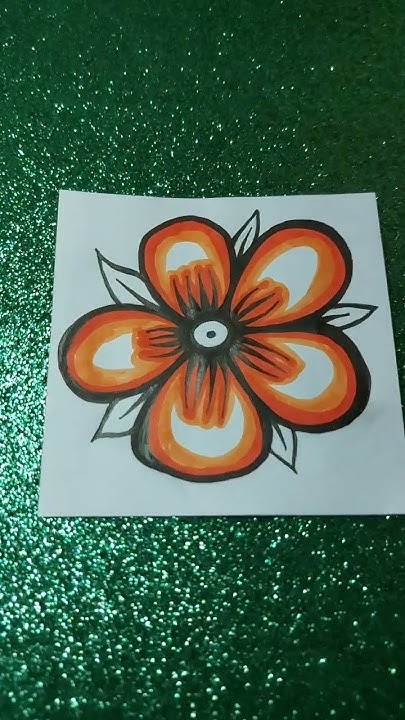 арт квітка #art #flowers - YouTube