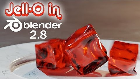 Create Bouncing Jelly using Soft Body on #blender