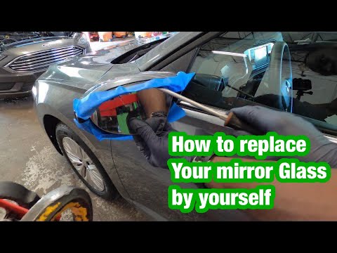 Replacing mirror glass on a vw jetta