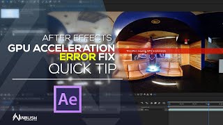 After Effects - This Effect Requires GPU Acceleration FIX