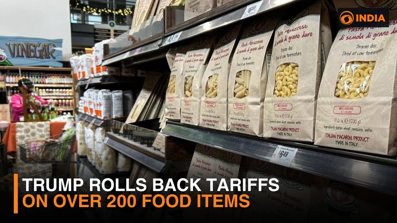 Trump Rolls Back Tariffs on Over 200 Food Items - YouTube