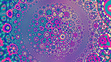 Colorful Trippy Fractal Kaleidoscope Animation, Chill Relaxing Ambient Music, Soothing Ocean Waves