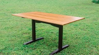 Contemporary Trestle Table Part 4: Hardware, Finish, and Delivery by AlabamaWoodworker 5,418 views 7 years ago 8 minutes, 23 seconds