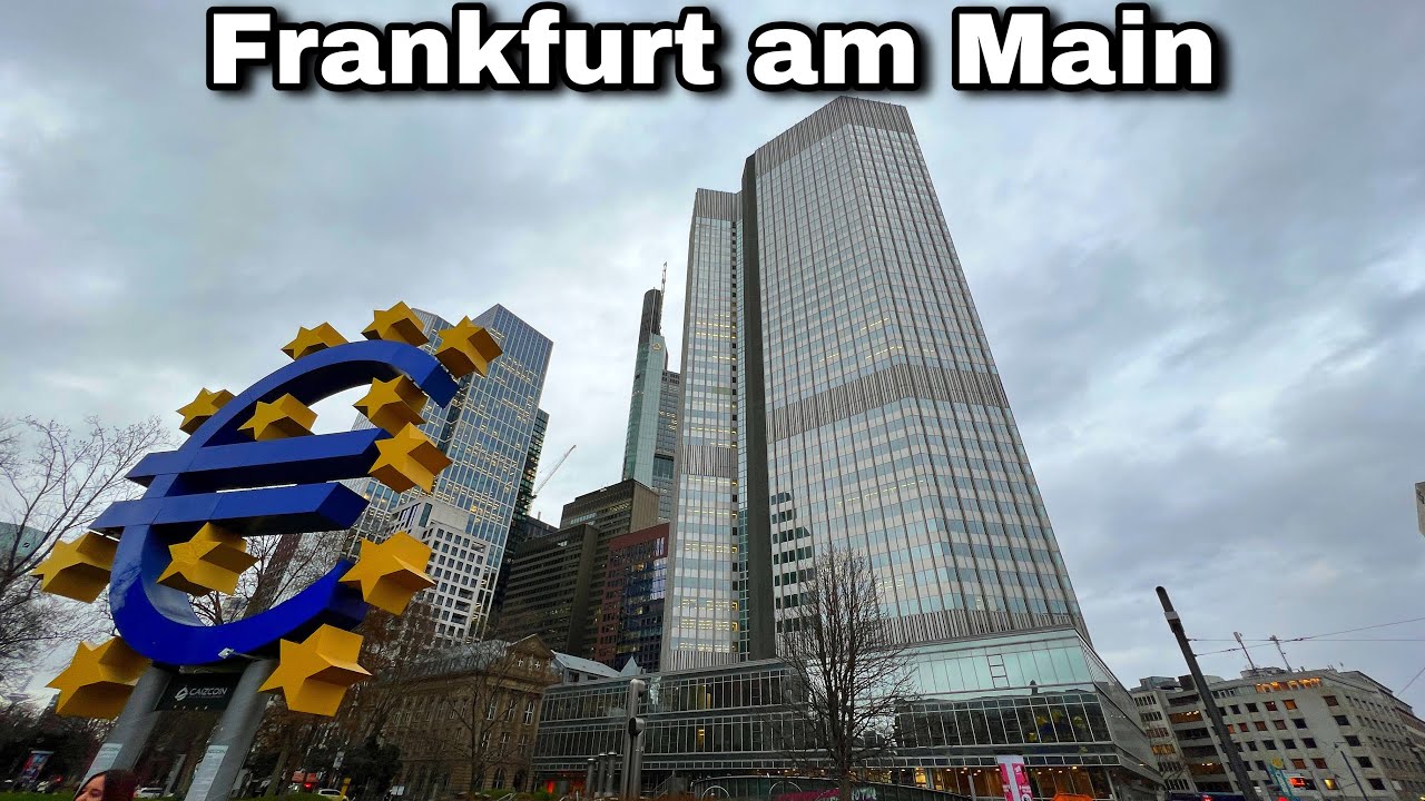Frankfurt am Main City Walking Tour | 2023 | 4K