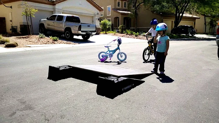 Rohan on a bike ramp