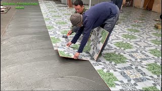 Construction Techniques For Large Outdoor Playgrounds Using Patterned Ceramic Tiles For The House