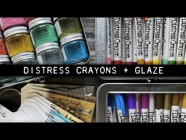 Tim Holtz Distress Crayons + Embossing Glaze 