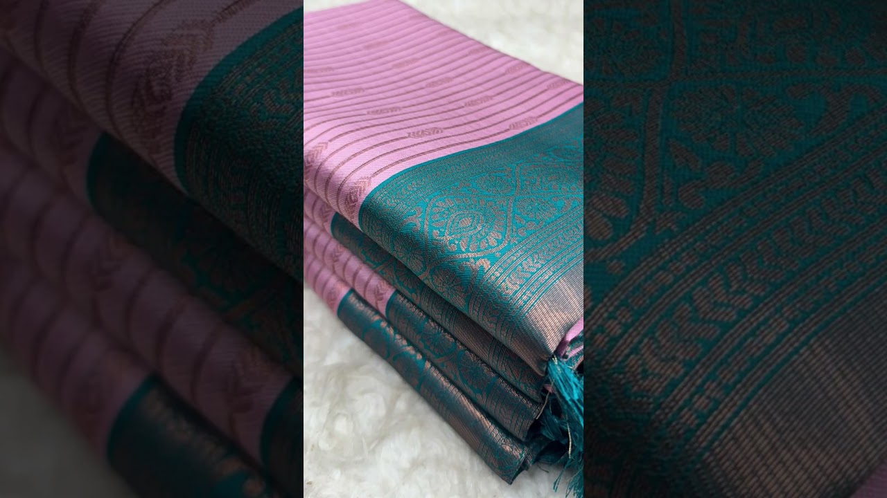 SEMI SOFT SILK WITH TURNING CONTRAST BORDER N RICH GRAND CONTRAST PALLU