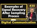 Signal Recovery After Sampling Process Solved Examples | Step by Step Solutions