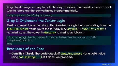 Censoring Data in SAS: A Step-by-Step Guide to Setting Missing Values Based on Conditions