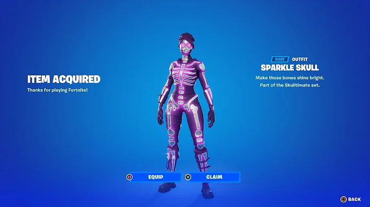 SPARKLE SKULL SKIN RETURN RELEASE DATE IN FORTNITE ITEM SHOP CHAPTER 4 SEASON 4!