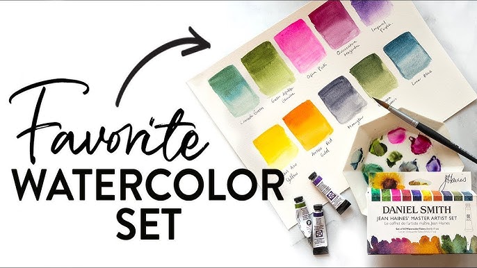 Watercolor Palette Swatching (Daniel Smith Primatek Set) 