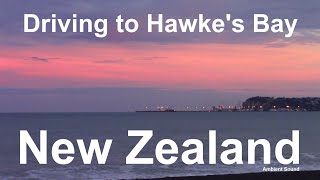 Driving to Hawke's Bay,North Island,New Zealand.Scenic Road Trip