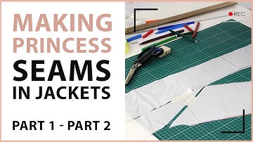 How to work with basic patterns.10 measurement cutting system. Making princess seams in jackets.